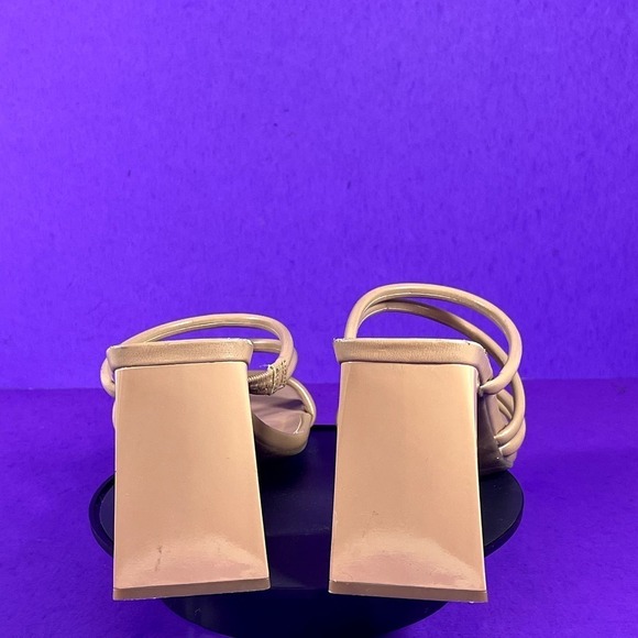 ABound Austyn Tan Mocha Strappy Block Heel Sandal Women's Shoe Size 8 - Picture 4 of 9